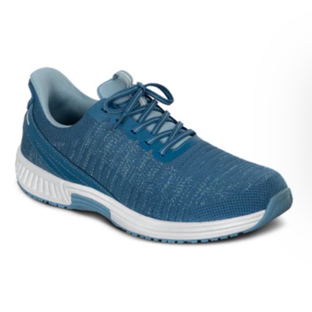 Men’s Orthofeet Yari Hands-Free Athletic Shoes, Blue & White, Sz 11W
